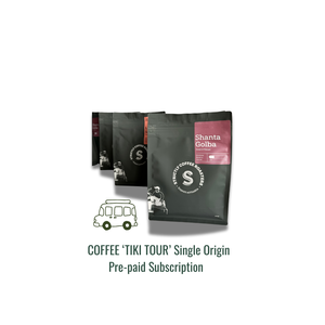 Coffee 'Tiki Tour' Single Origin Coffee Subscription; 3 months